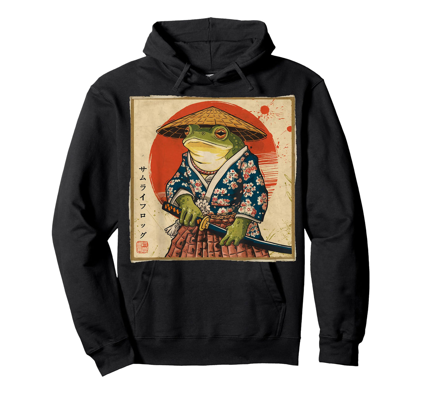 Samurai Frog Japanese Funny Anime Gifts For Men Women Kid T-Shirt