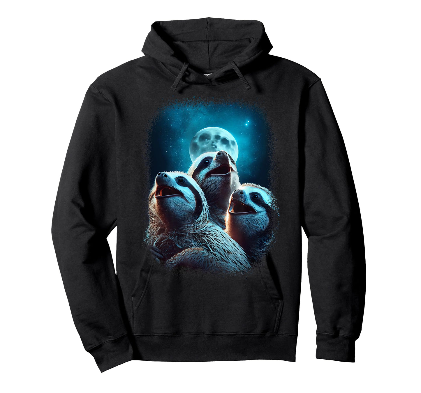 Sloth Howling At The Moon Funny Wild Animal Pet Sloth Lover T-Shirt