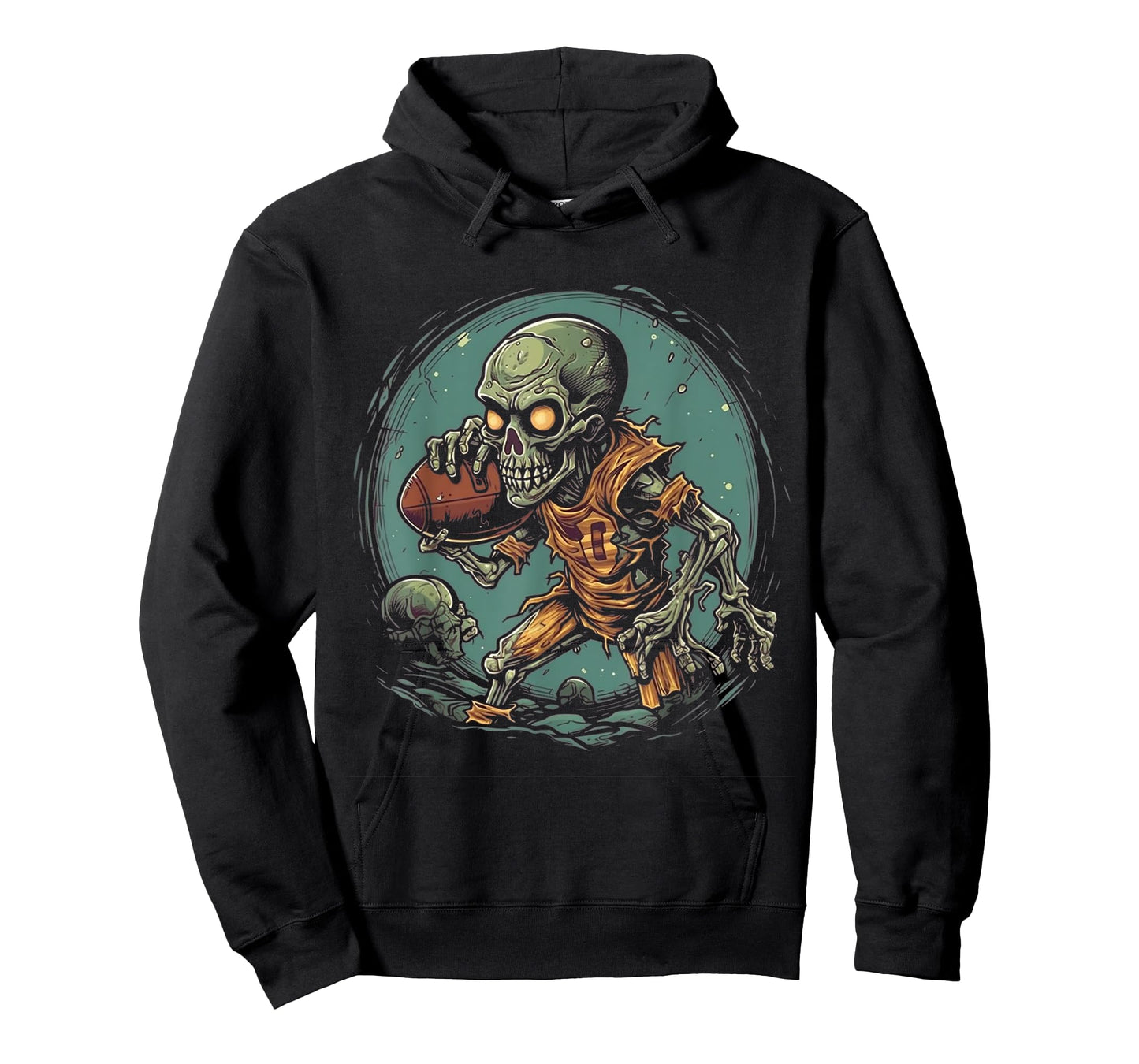 Zombie Football Player Halloween Costume Sport Men Boys T-Shirt