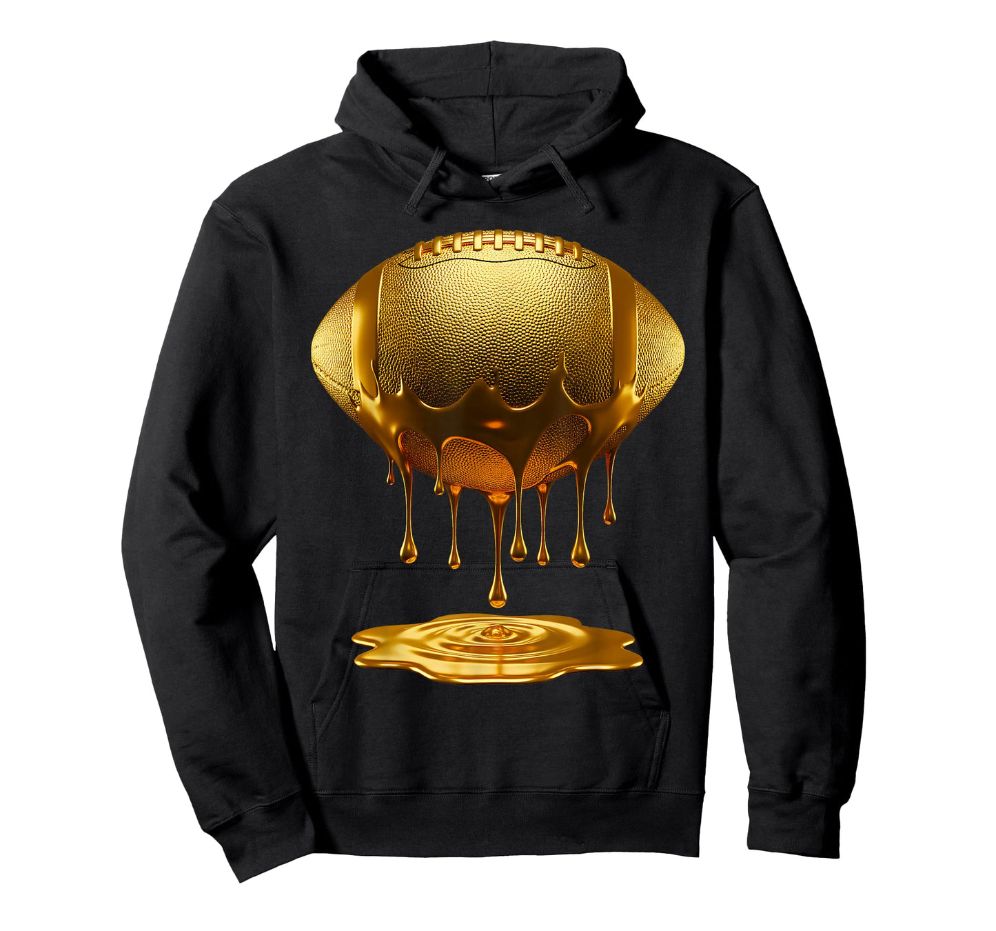 Football Dripping Drip Gold Sport Player Coach Baller T-Shirt