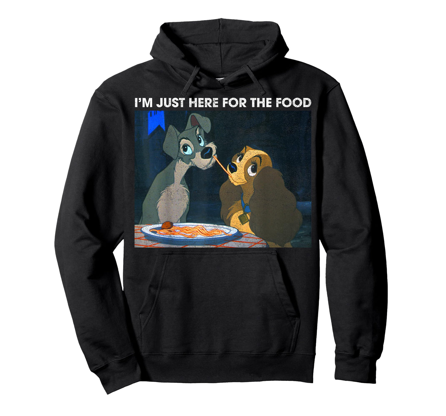 Disney The Lady and The Tramp I'm Just Here for The Food T-Shirt