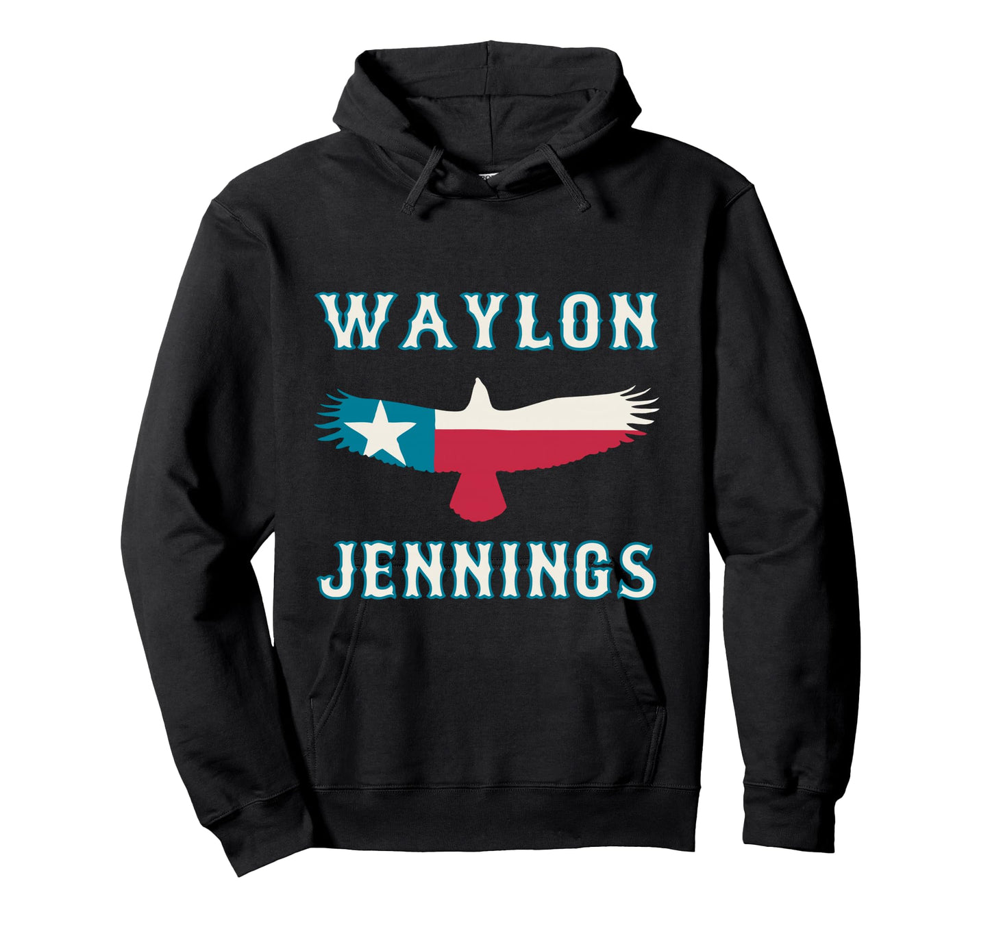Waylon Jennings - Official Merchandise - Texas Eagle Long Sleeve T-Shirt