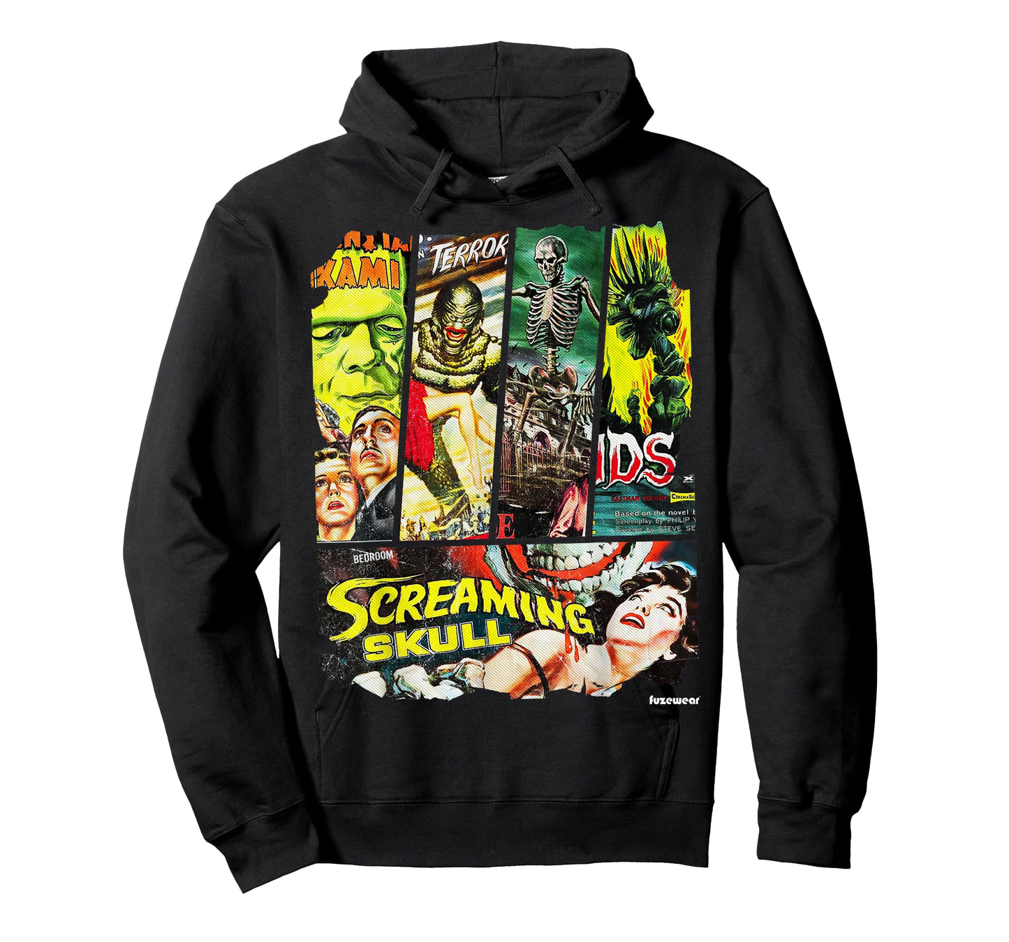 Vintage Style Sci Fi Horror Movie Poster Collage Apparel T-Shirt