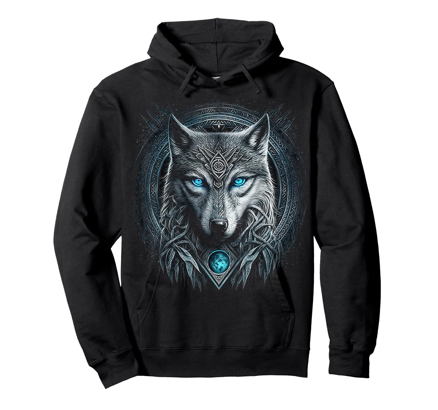 Odins Wolf Viking Norse Runes Nordmann Mythology T-Shirt