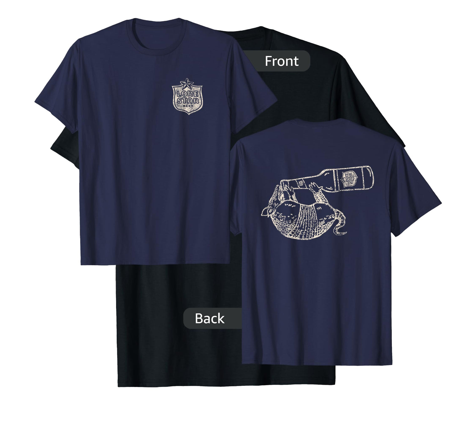 Texas Lone Star Beer Armadillo T-Shirt