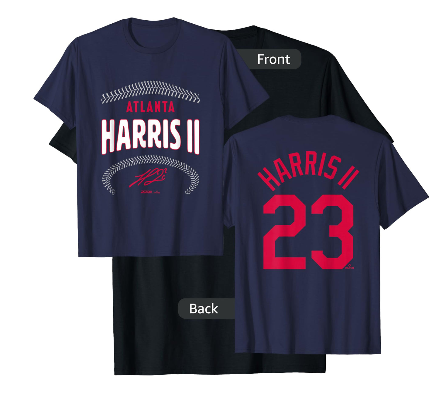 Michael Harris II Atlanta Name & Number (Front & Back) T-Shirt