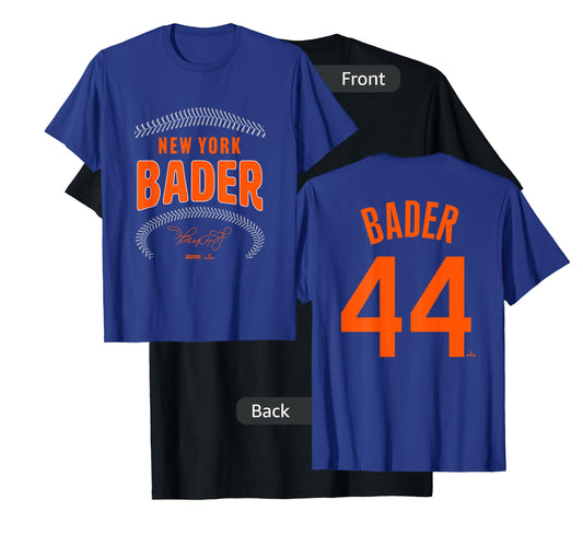 Harrison Bader New York Name & Number (Front & Back) T-Shirt