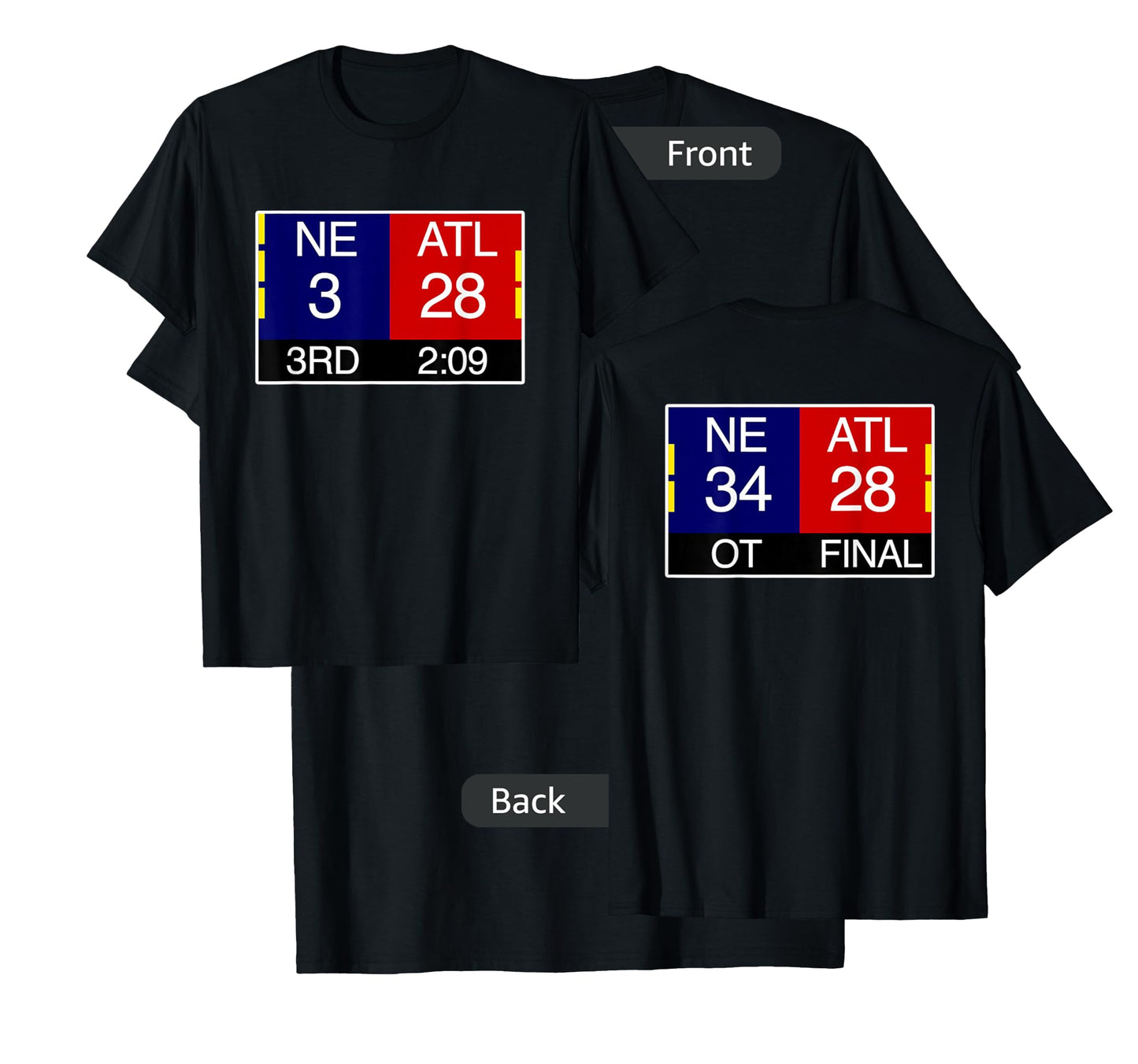 Final NE 3 ATL 28 T-Shirt | Great Comeback Shirt T-Shirt