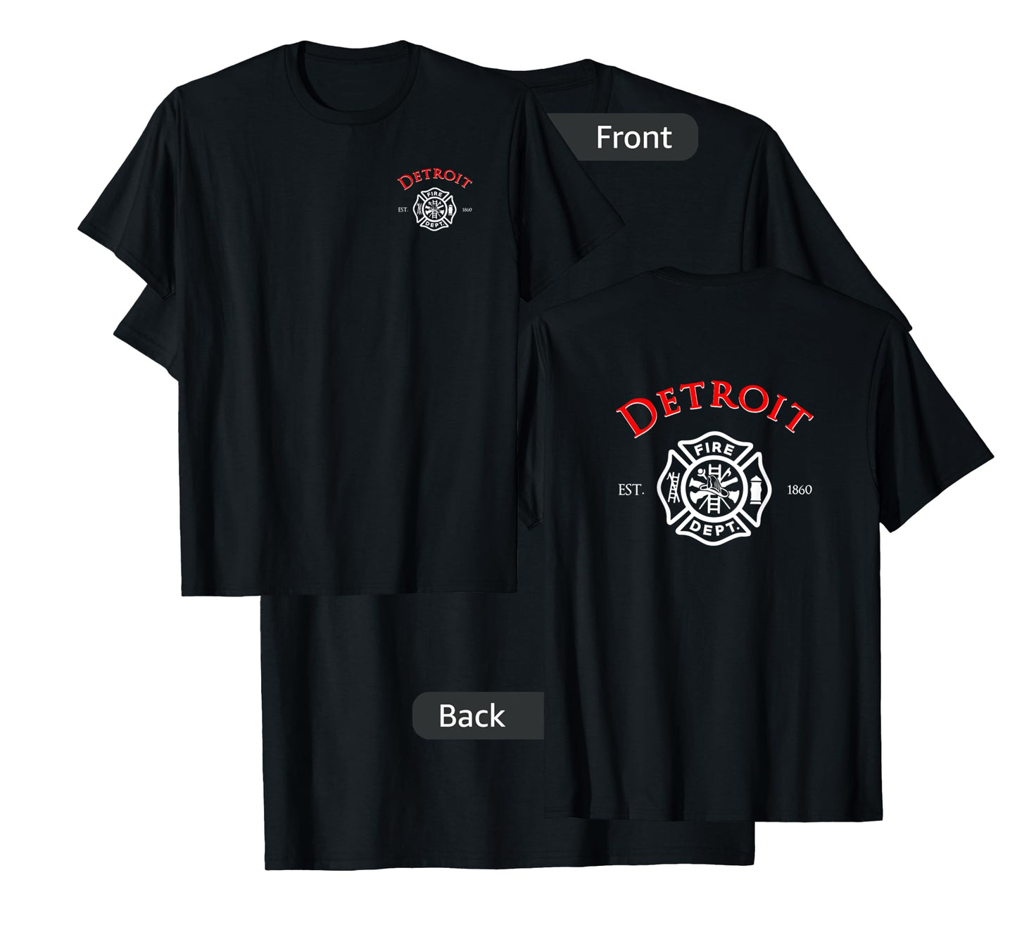 City of Detroit Fire Rescue Michigan Firefighter T-Shirt T-Shirt