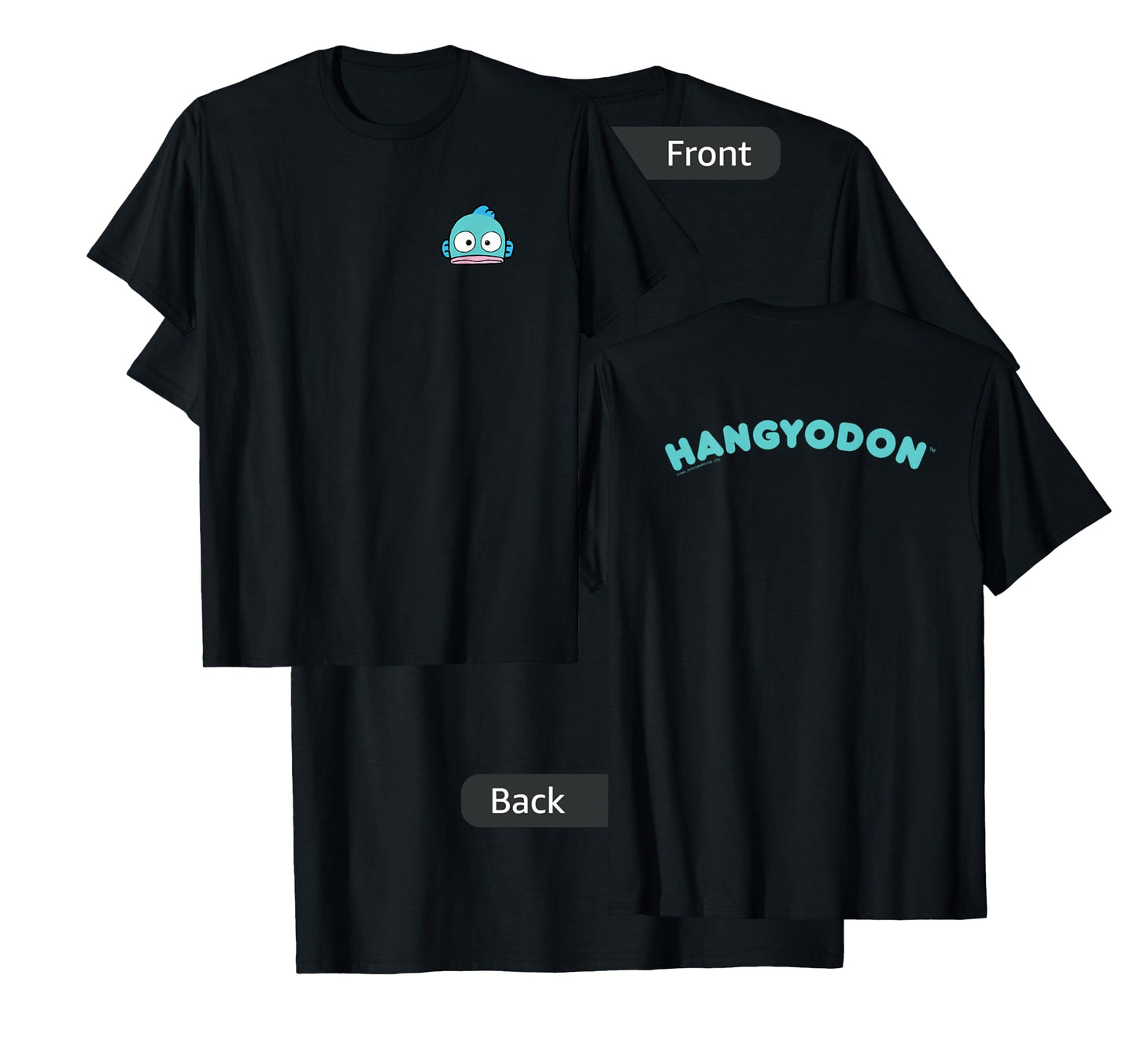 Hangyodon Front and Back Logo Tee Shirt T-Shirt