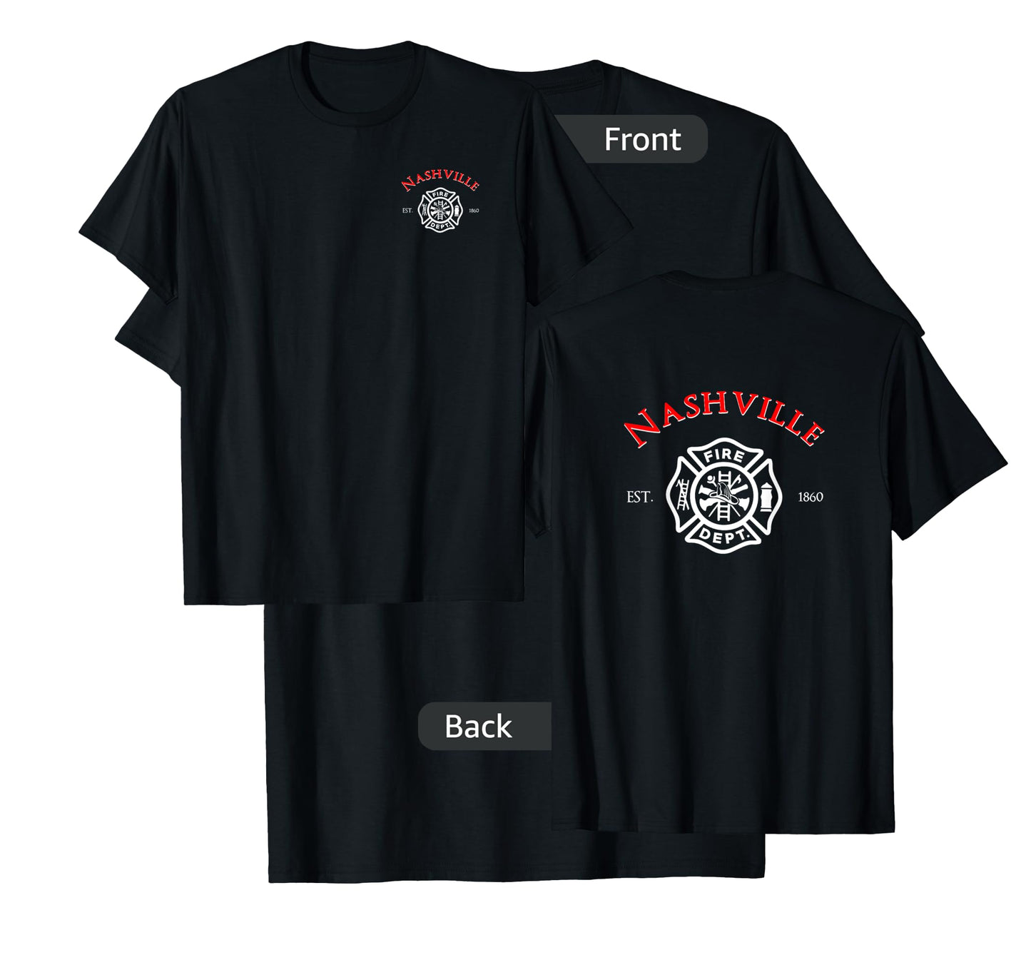 City of Nashville Fire Rescue Tennessee Firefighter T-Shirt T-Shirt