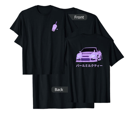 Retro JDM Japanese Import Car Boba Bubble Tea T-Shirt