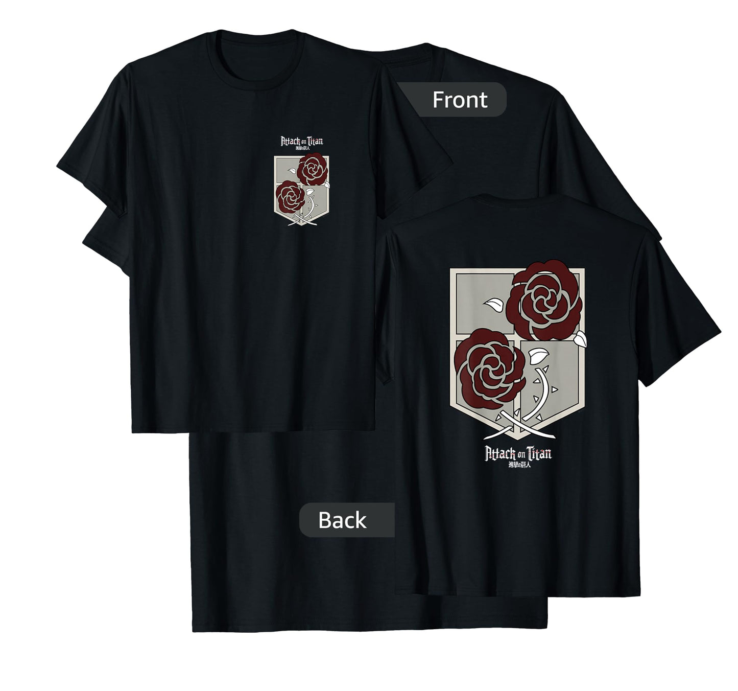 Attack on Titan Garrison Station Corps Front and Back Anime T-Shirt