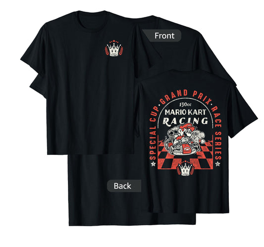 Mario Kart Victory Crown Front 150cc Racing Graphic T-Shirt T-Shirt