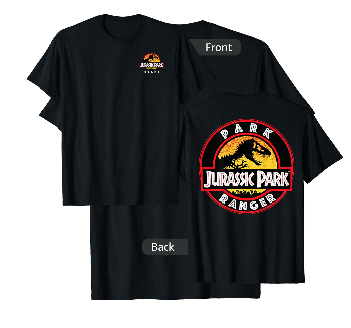 Jurassic Park Ranger Uniform Patch T-Shirt Small