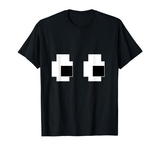 Retro Arcade Game Ghost Eyes 80s Halloween Group Costume T-Shirt