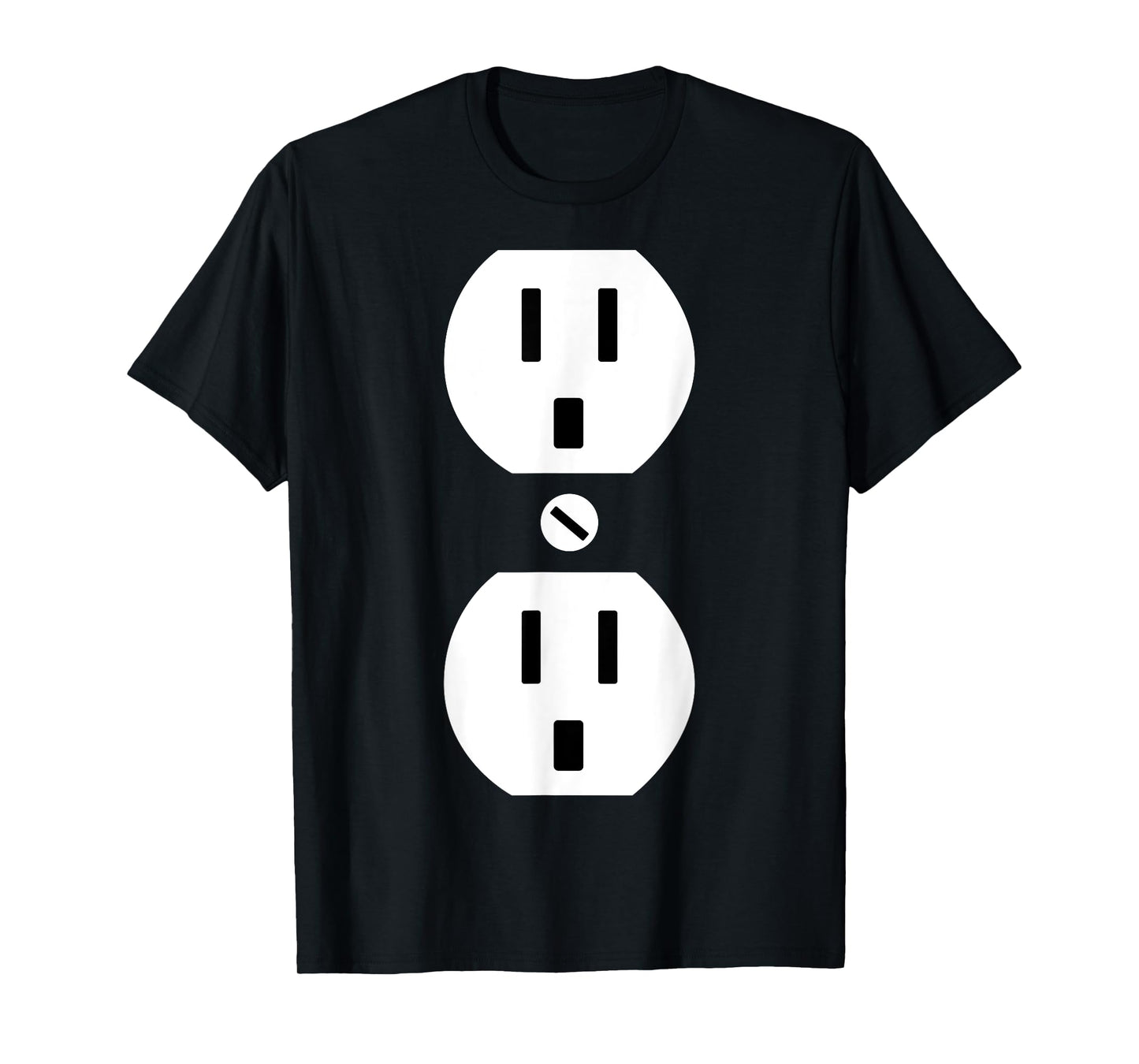 Couple Plug Socket Matching Costume Funny Halloween Gifts T-Shirt