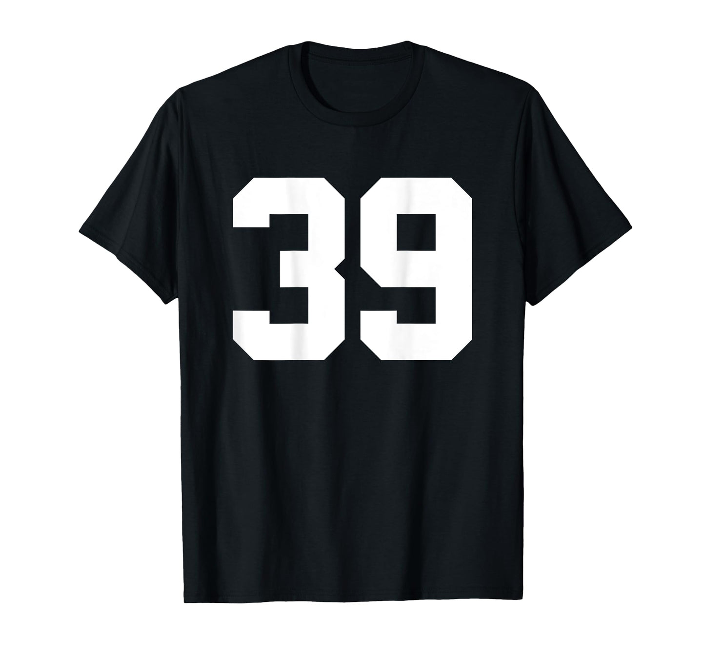 Number 39 (on Back) Sports Team Jersey Number T-Shirt