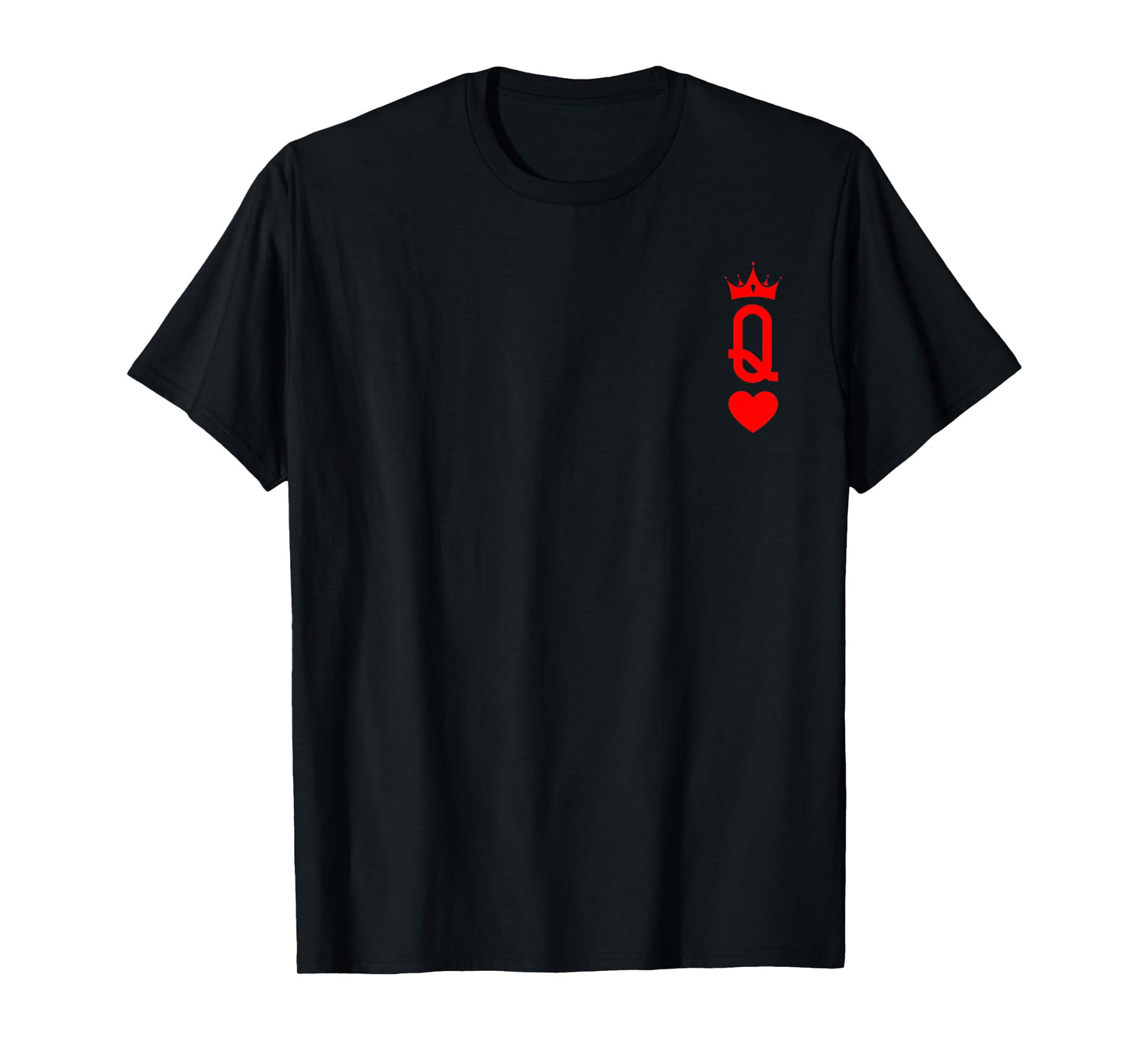 Queen of Heart King And Queen Easy Couple Halloween Costume T-Shirt