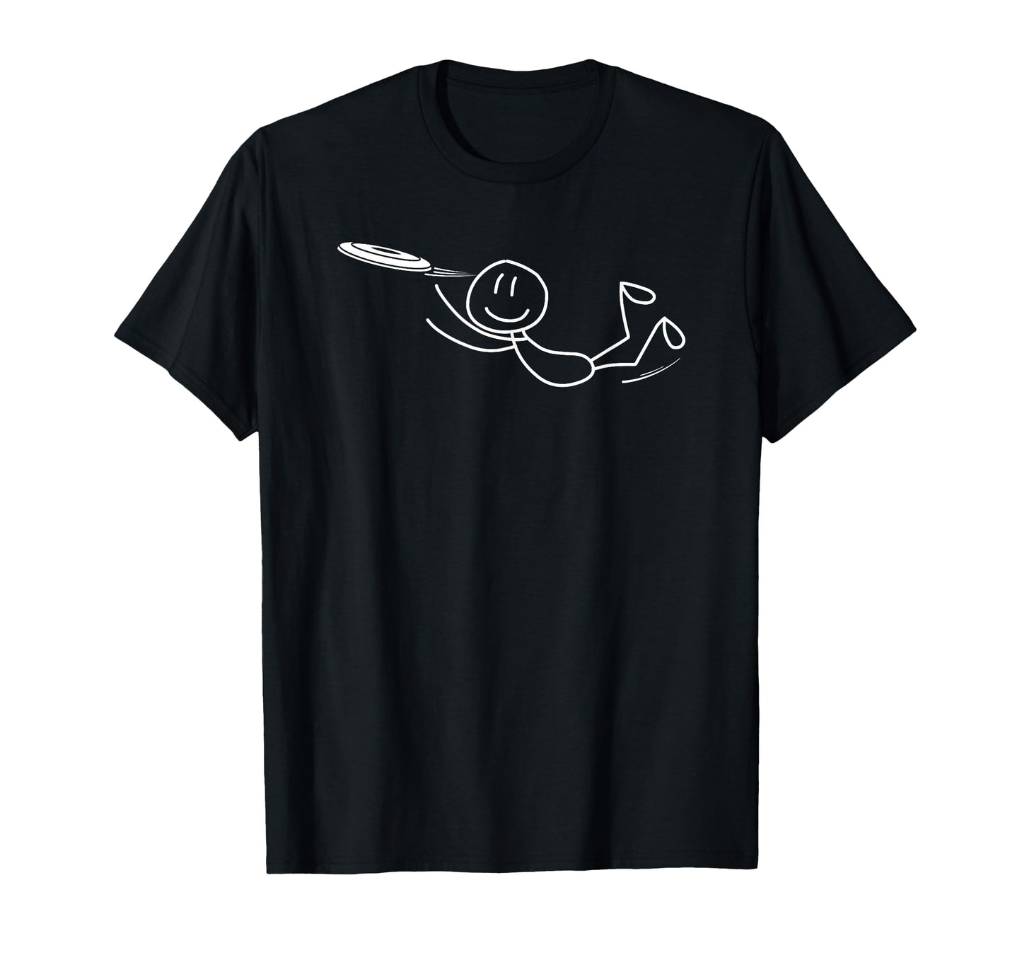 Frisbee Stickman Disc Golf Funny Ultimate Frisbee Game T-Shirt