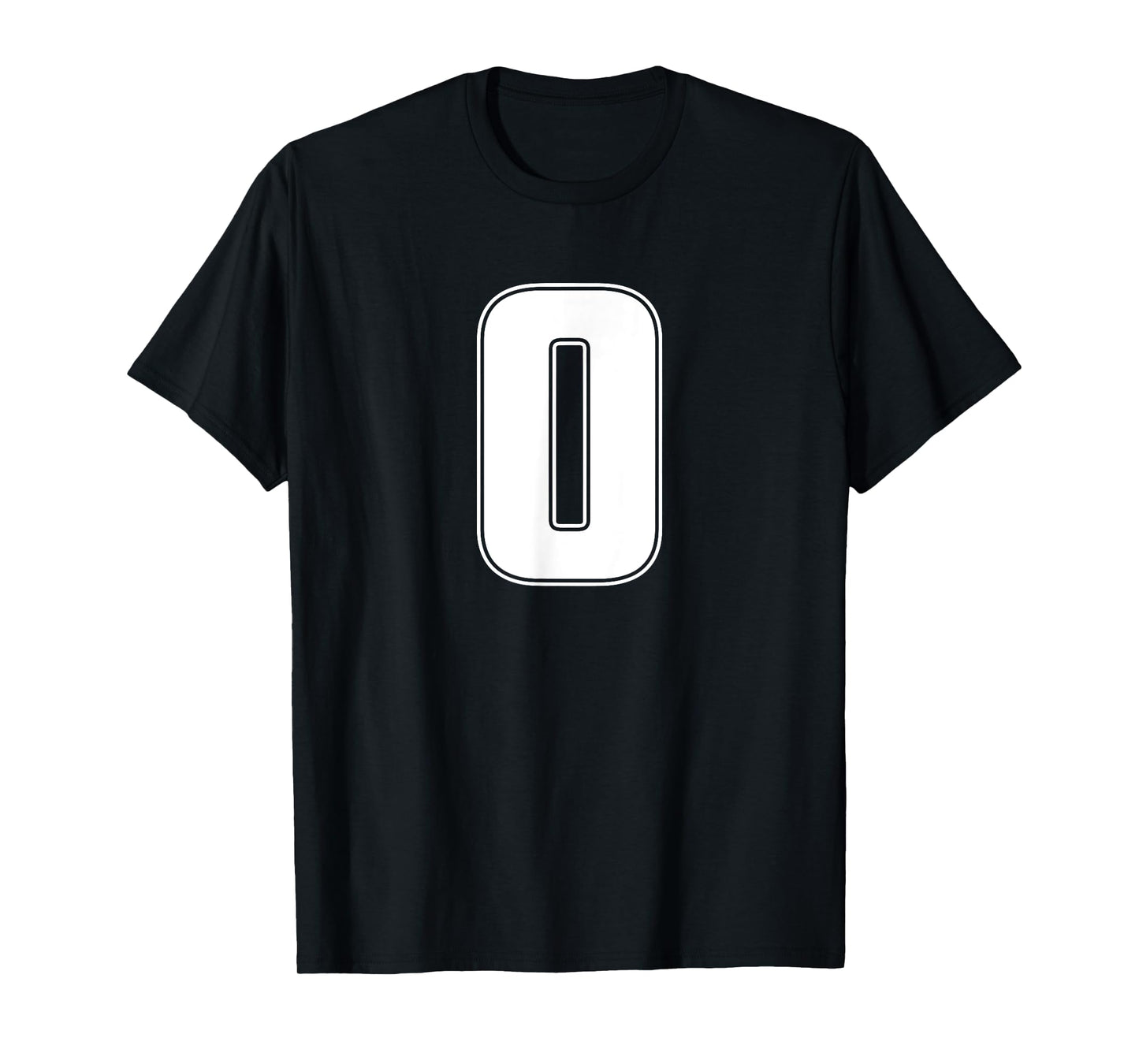 NUMBER 0 ZERO SPORTS ATHLETIC TEAM JERSEY VARSITY UNIFORM T-Shirt