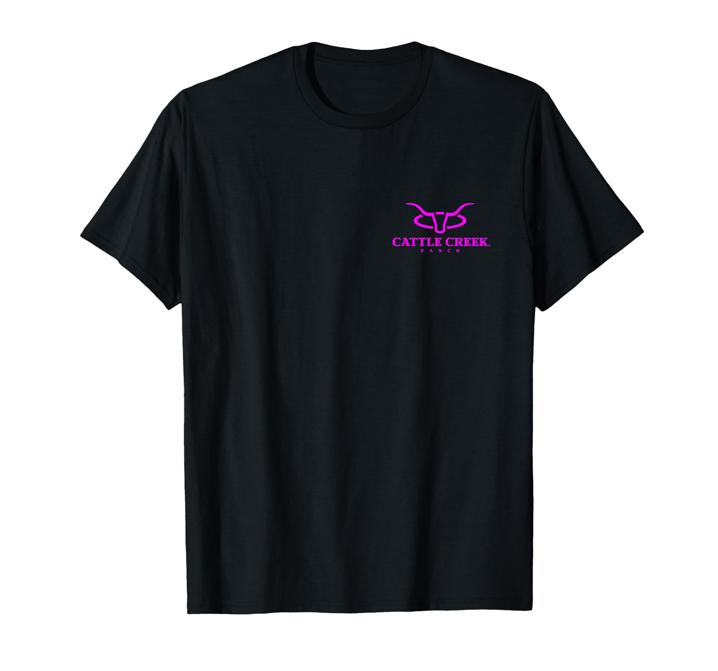 Cattle Creek Original Ranching Pink Logo T-Shirt