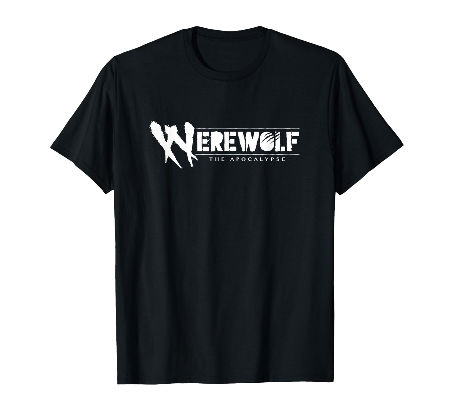 World of Darkness WoD Werewolf The Apocalypse Logo T-Shirt - Unisex-Adults/Kids, Black, Small, Short Sleeve