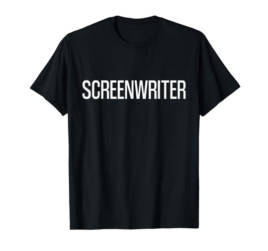 Bold Screenwriter Text | Film Crew T-Shirt