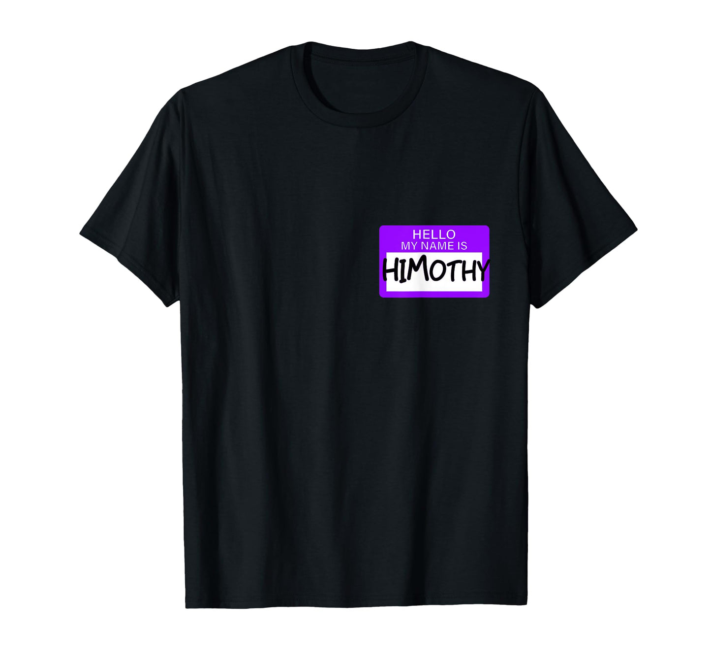 Purple Himothy Purple Color Graphic T-Shirt