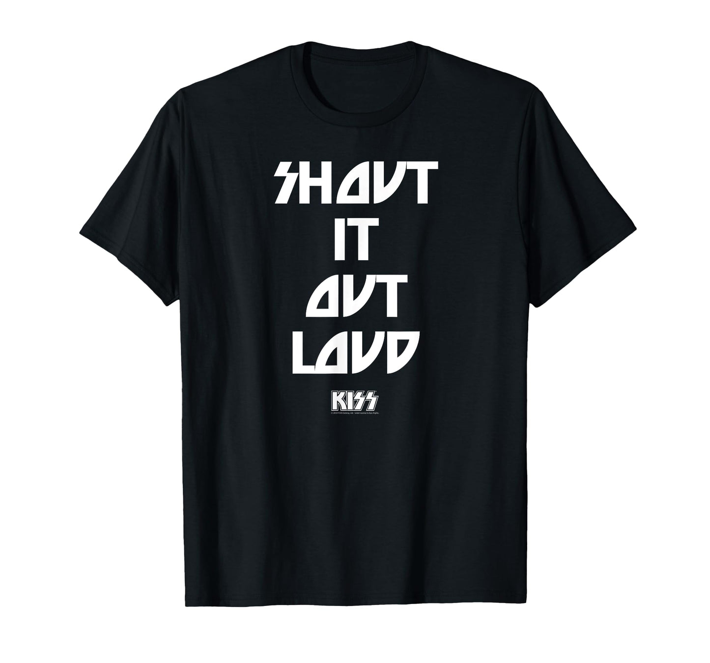 KISS - Shout It Out Loud Lyric T-Shirt
