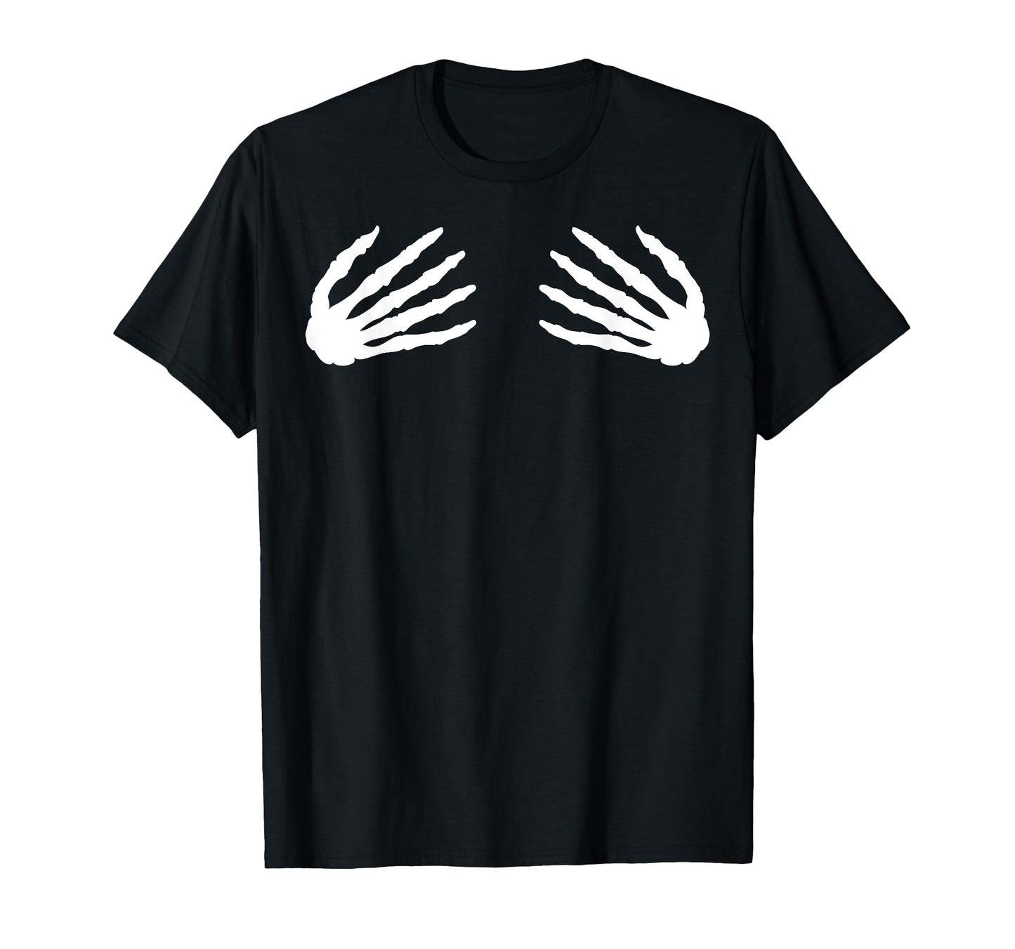 Halloween Skeleton Hand Bra Costume Cute Spooky Gift T-Shirt