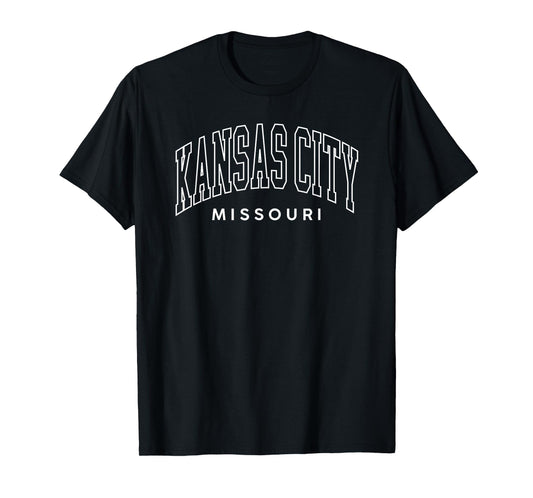 Kansas City MO Varsity Retro Throwback Men Women Souvenir T-Shirt