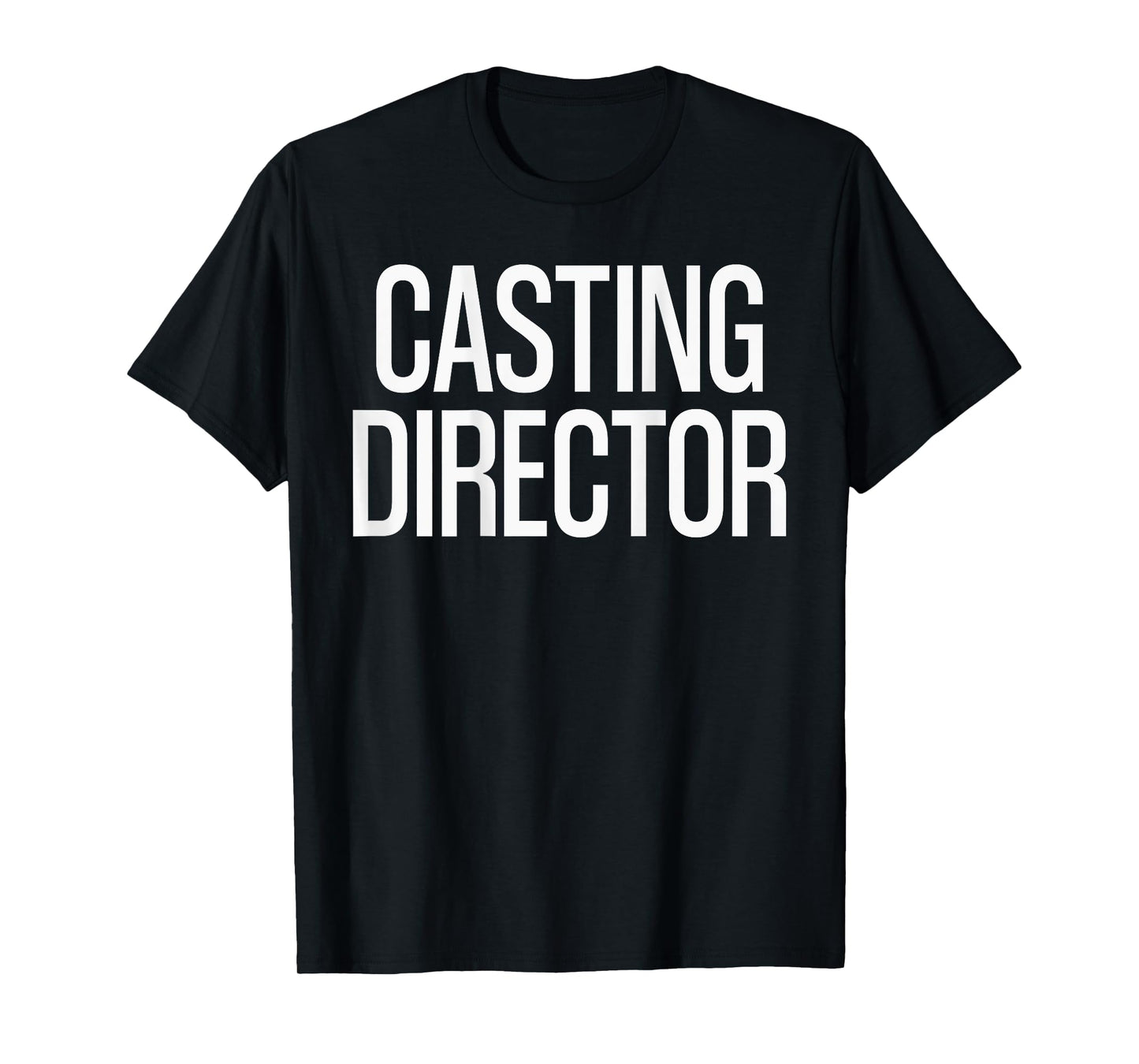 Bold Casting Director Text PRINT ON BACK | Film Crew T-Shirt