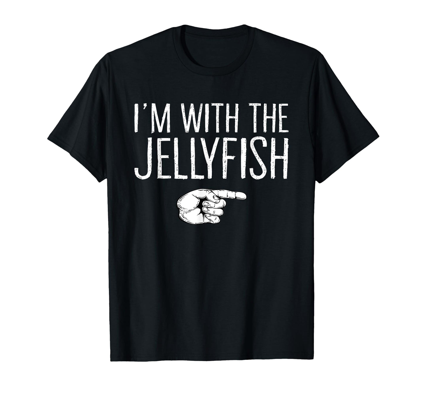 I'm With The Jellyfish Matching Costume Lazy Halloween Party T-Shirt