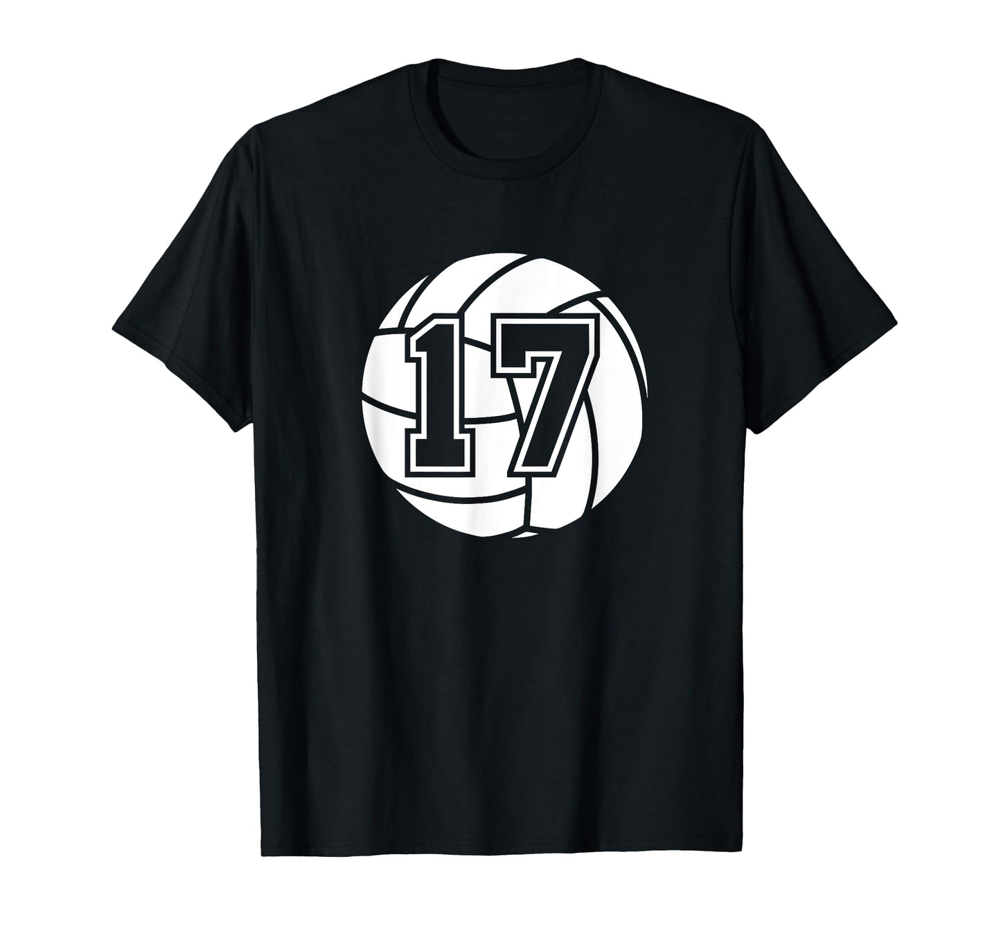Volleyball Player #17 Volleyball Mom Dad Jersey Number 17 T-Shirt