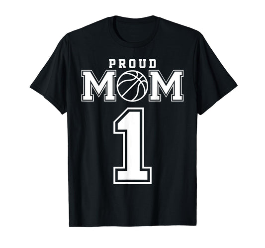 Number 1 Custom Proud Basketball Mom Personalized For Women T-Shirt