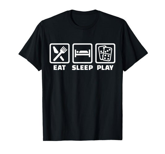 Eat sleep play Domino T-Shirt