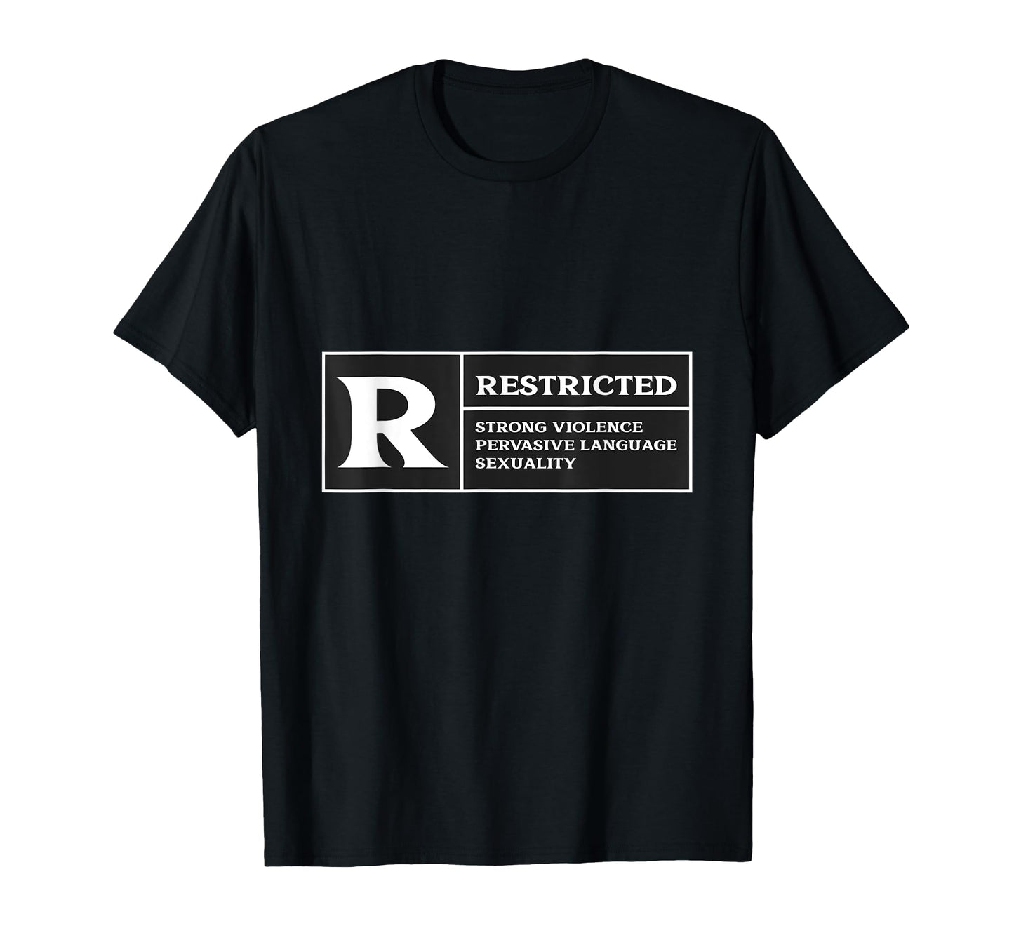Restricted Rated R Rating Movie Lover T-Shirt