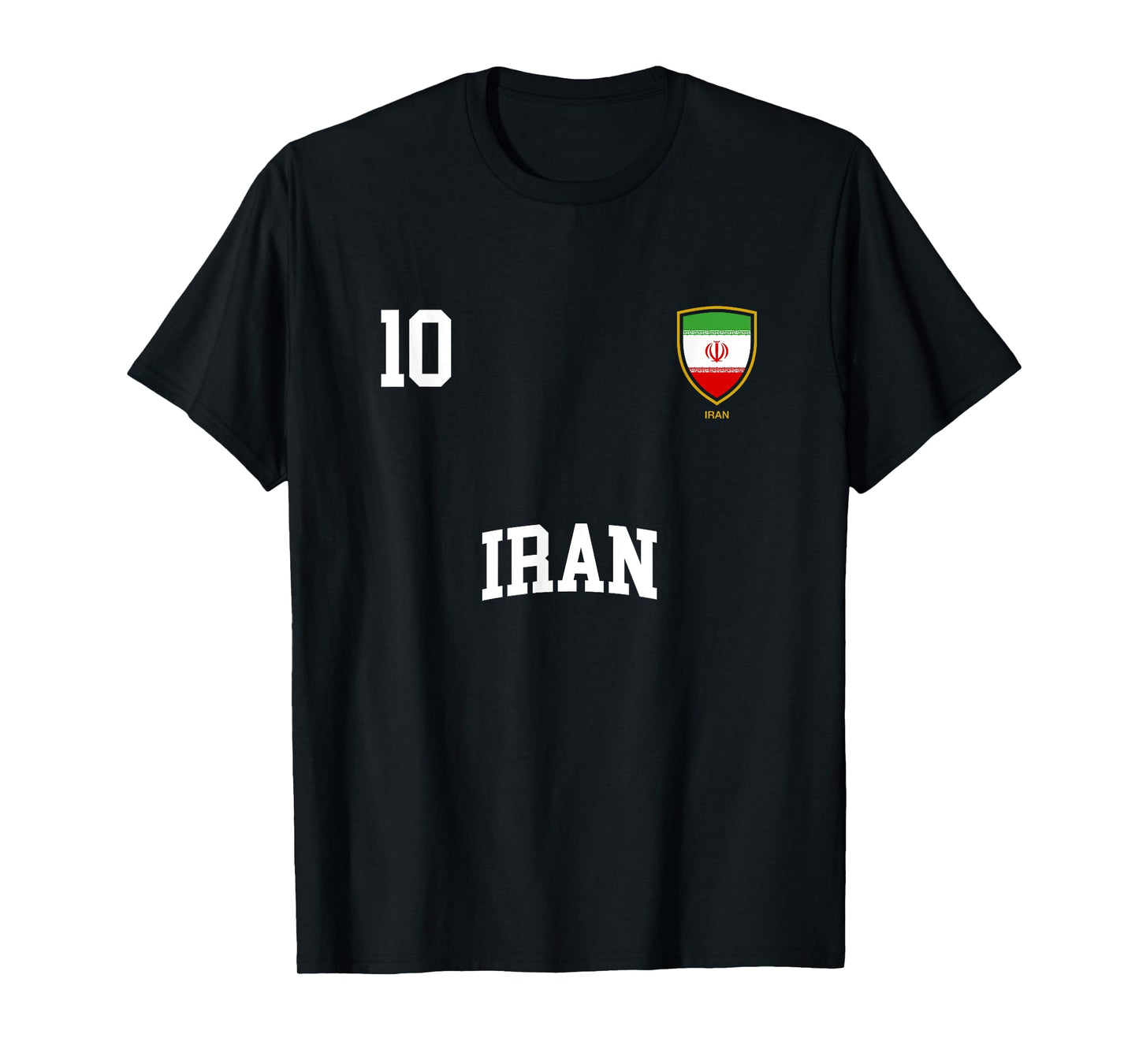 Iran T-Shirt 10 Iranian Flag Soccer Team Football Shirt