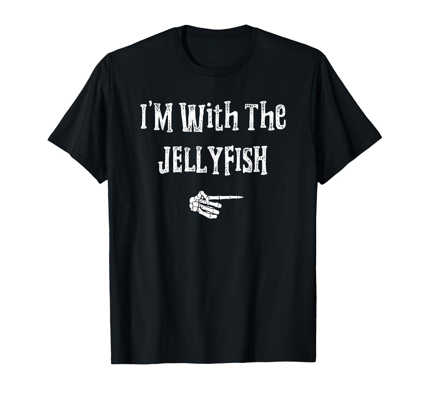 I'm with Jellyfish Halloween Costume Funny Couples Matching T-Shirt