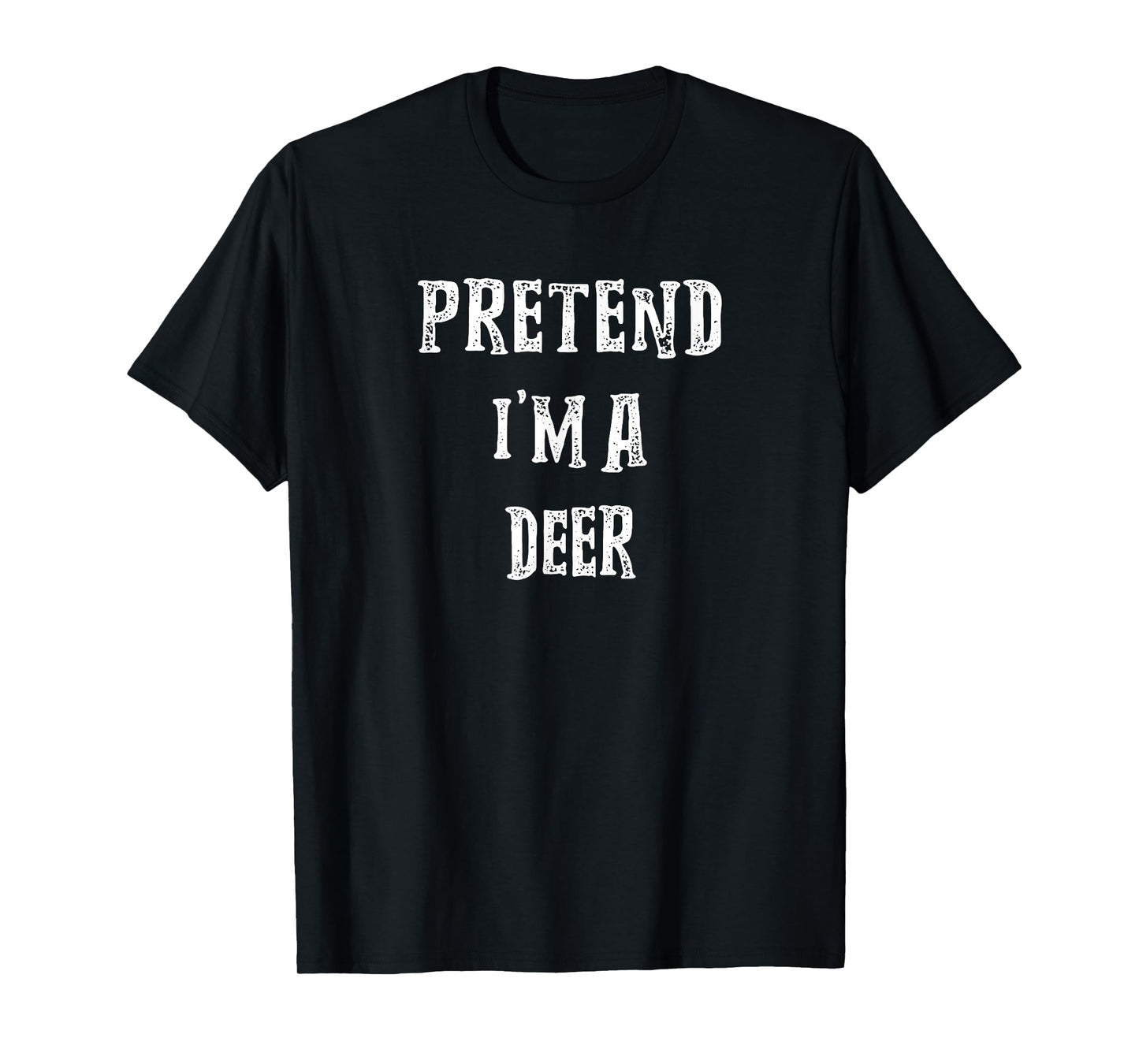 Pretend I'm A Deer Halloween Costume Couples Matching T-Shirt