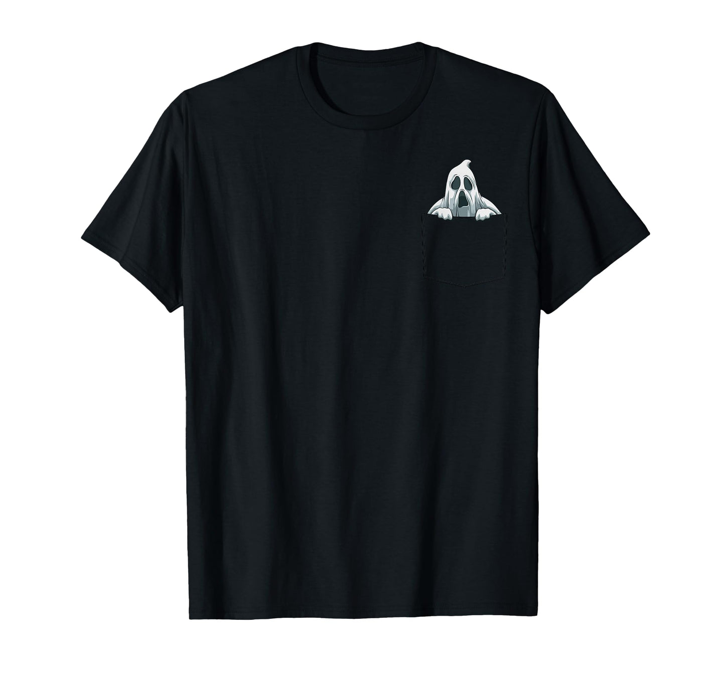 Ghost Pocket Ghost In Pocket Ghost Peeking Funny Halloween T-Shirt