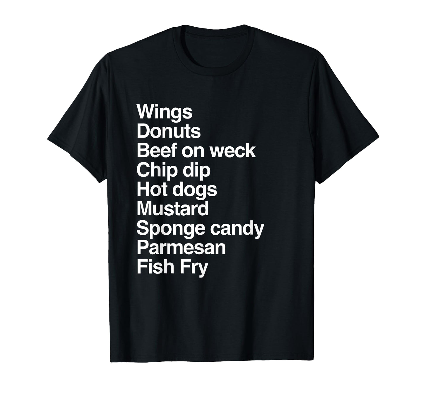 Wings Beef on Weck Sponge Candy Mustard Buffalo NY T-Shirt