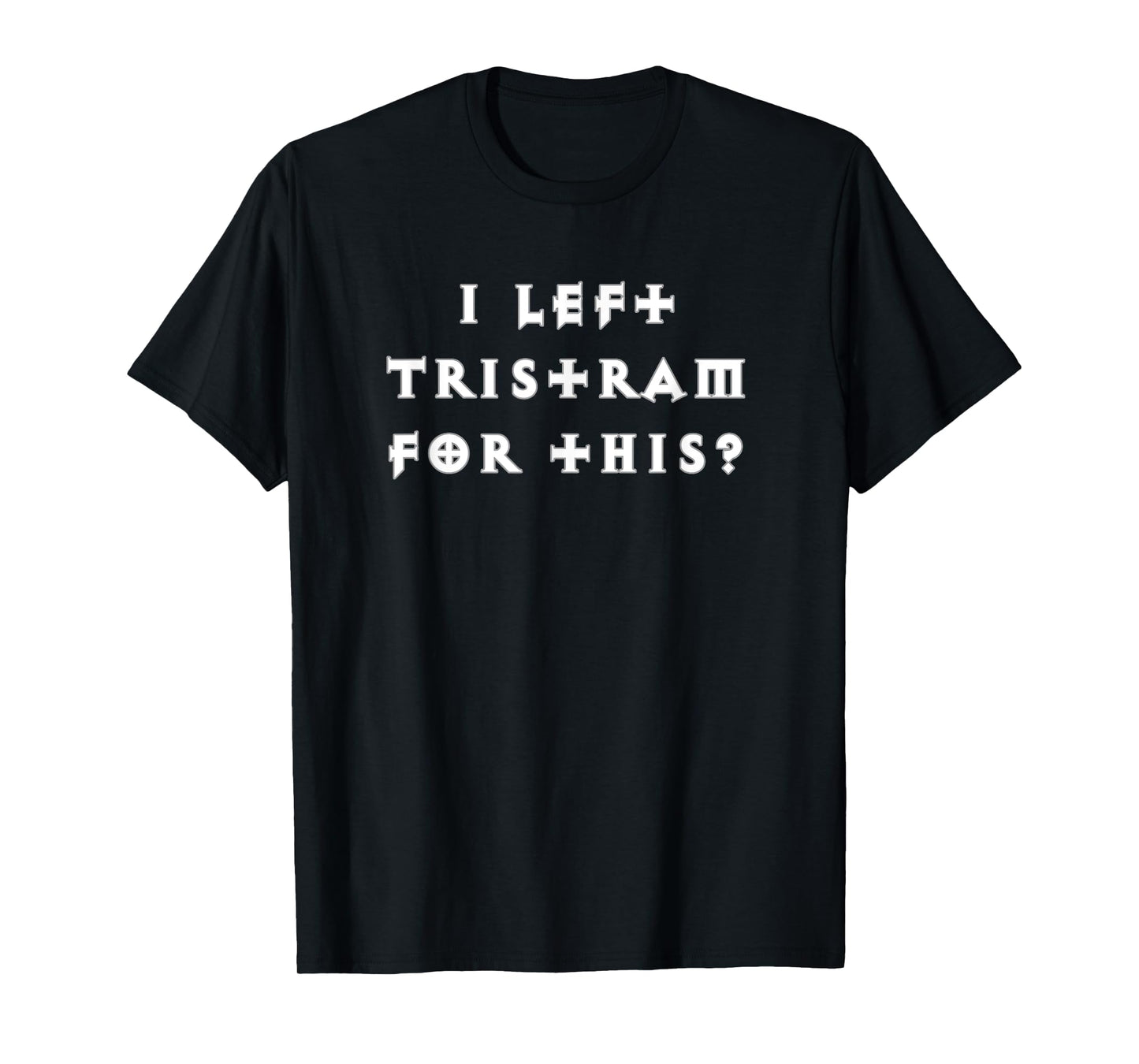 ZipTogs Diablo 2 T-Shirt, Unisex-Adults, Black, Short Sleeve, Small, Classic Fit