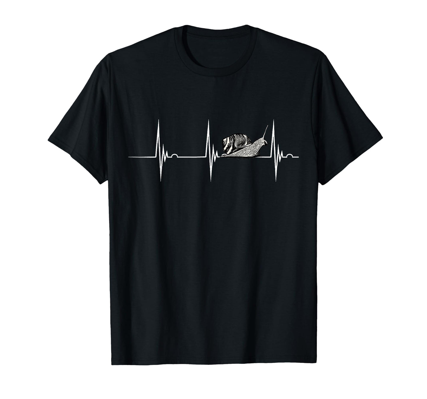 Snail Mollusk Snail Shell Heartbeat EKG Pulse Snails Lover T-Shirt