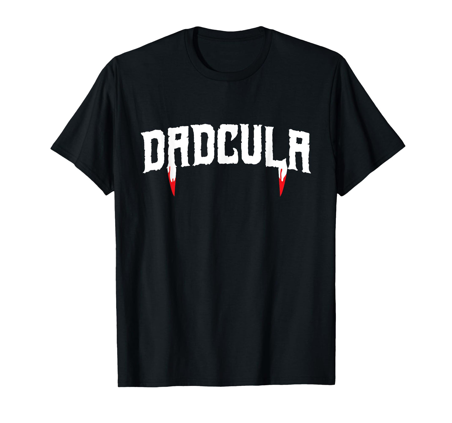 Funny Dadcula Halloween Dad Mens Costume Vampire Fangs T-Shirt