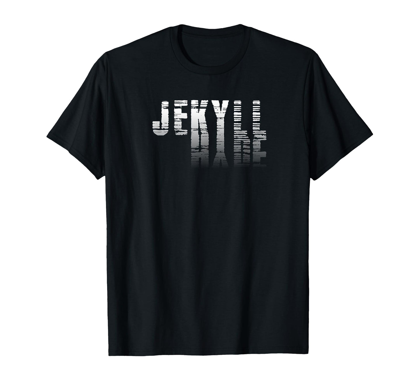 Dr. Jekyll Mr. Hyde Cool Graphic Text Design Halloween Shirt T-Shirt