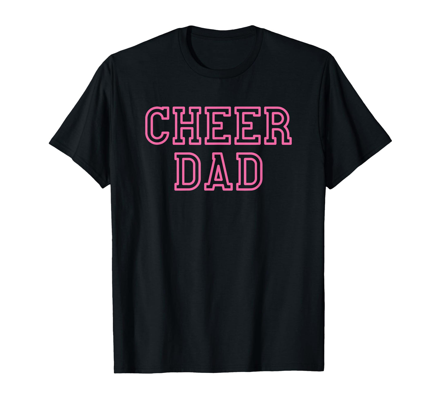 Cheer Dad Pink Cheerleading T-Shirt