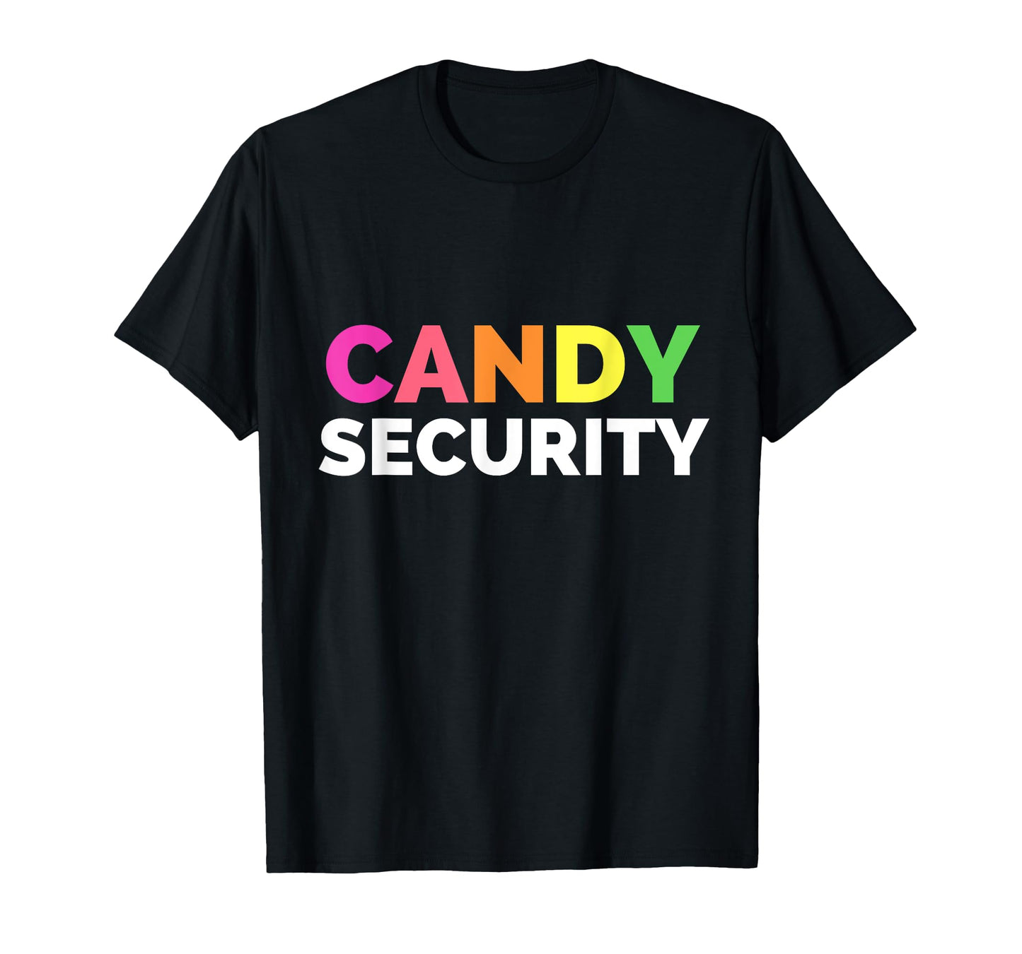 Funny Candy Security Halloween Costume T-Shirt