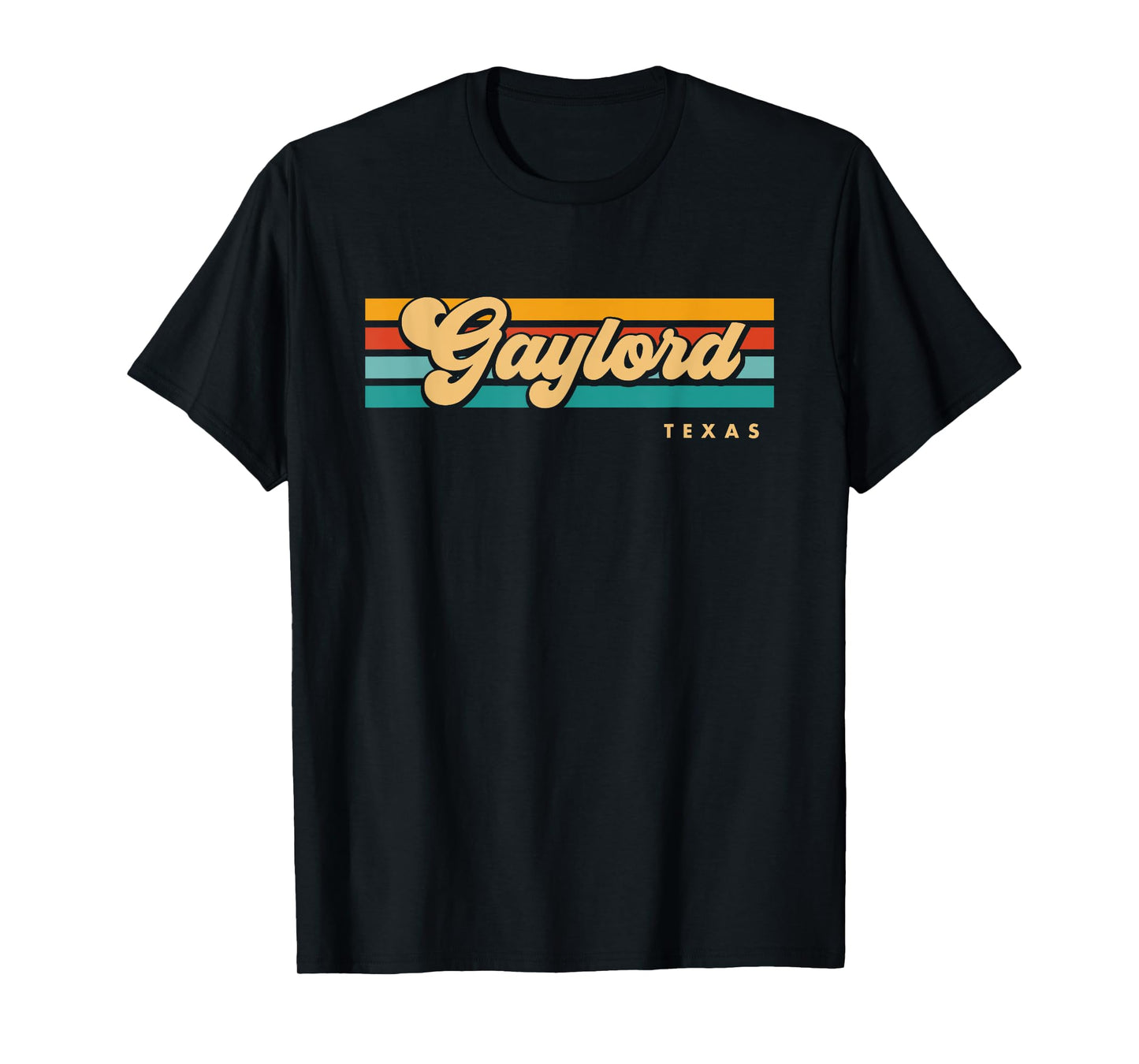 Vintage Sunset Stripes Gaylord, Texas T-Shirt